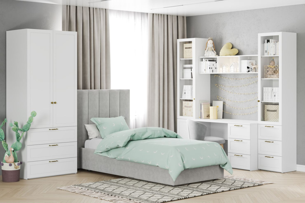 Шкафы двухстворчатые, Шкаф с полками Орлеан НМ 041.91