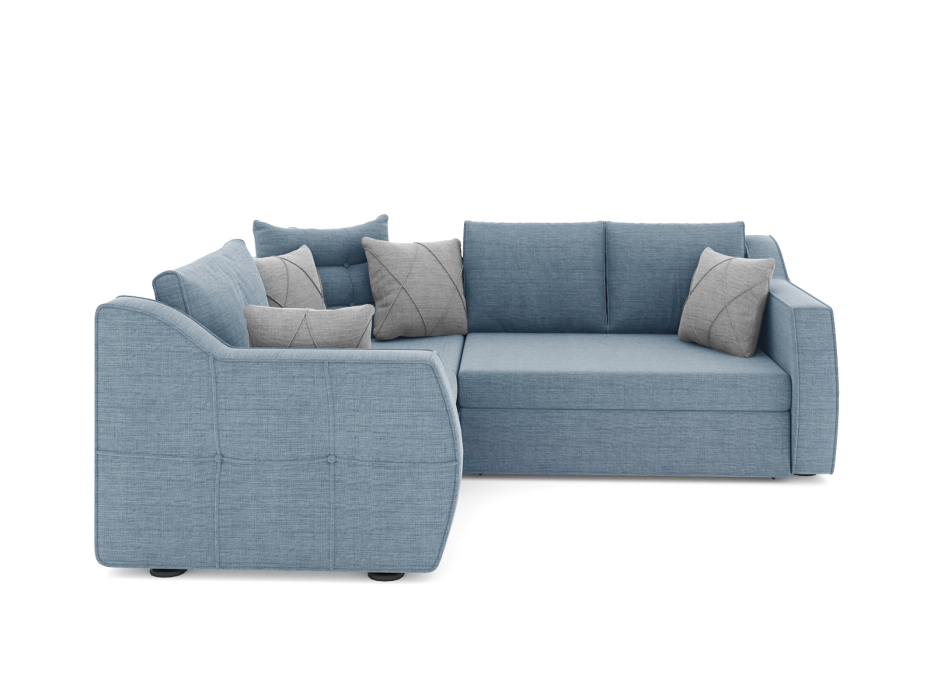 Диваны угловые в гостиную, Диван-кровать угловой Френсис дельфин, рогожка