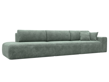 Диван прямой Лига-036 НПБ Модерн Лонг подлокотник справа, велюр BRUT