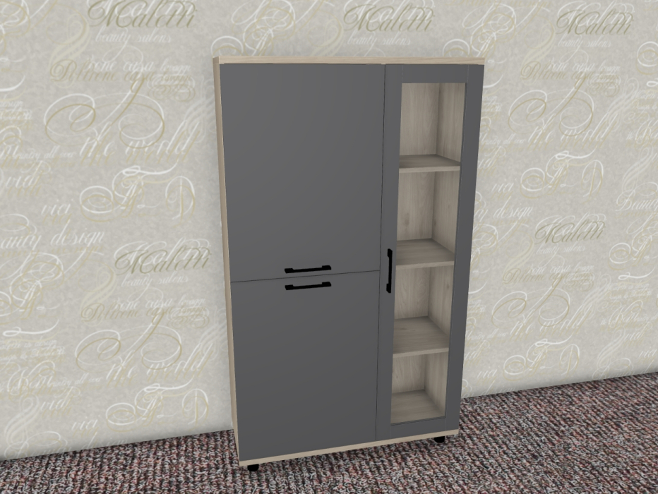 Шкафы распашные, Модульная система Грейс Шкаф ШК-5081  Гикори Джексон Светлый