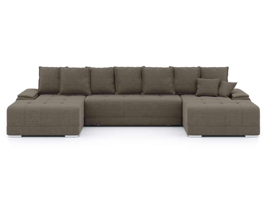 Диваны еврокнижки, Диван-кровать П-образный Нордвикс, рогожка Люкс