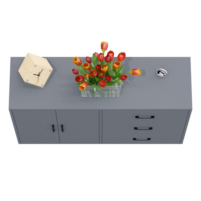 Комоды, Комод-тумба две дверки и три ящика РВК 123-1204