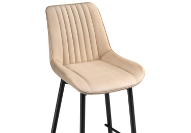 Барный стул Седа велюр (опоры черные)