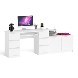 Двухтумбовый компьютерный стол Мори МС-2 с широкой тумбой на 900