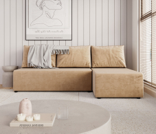 Диваны угловые в гостиную, Угловой диван-кровать Комо, микровелюр