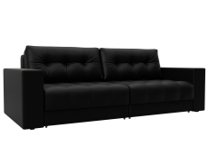 Диваны еврокнижки, Диван прямой с декором Лига-049 НПБ, экокожа GRIFON