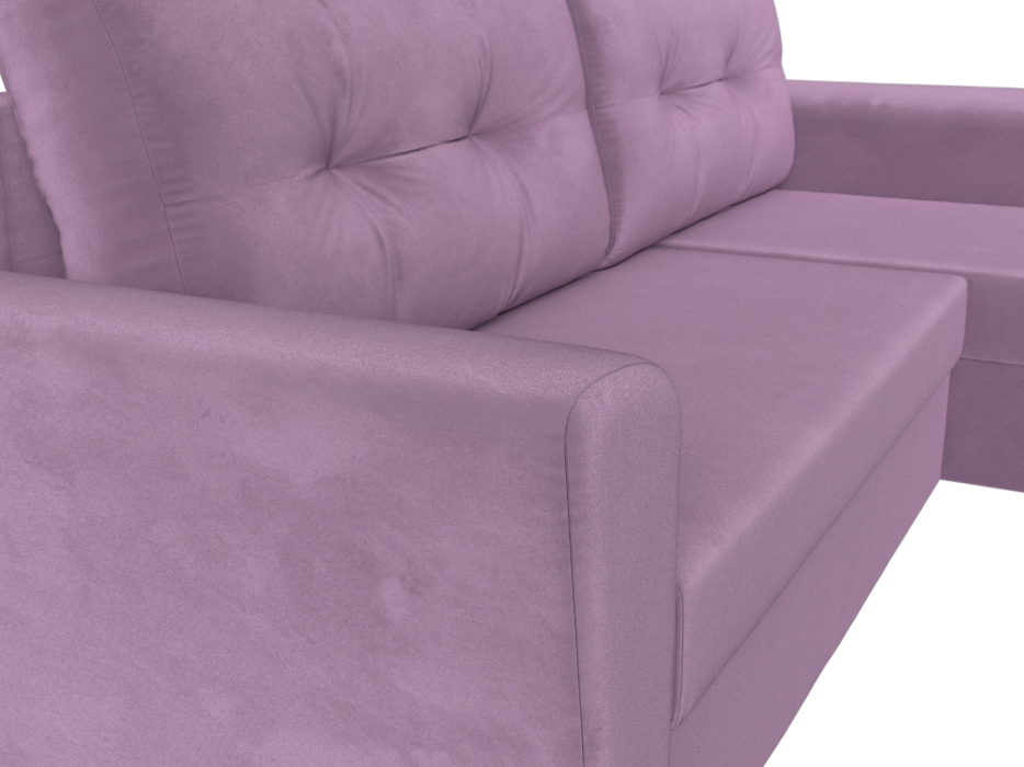 Диваны угловые в гостиную, Угловой диван Амстердам Лайт правый угол, микровельвет