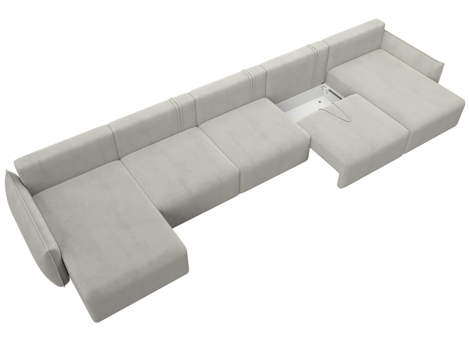 Диваны еврокнижки, Диван п-образный Лига-051 НПБ МегаЛонг, велюр TOWER