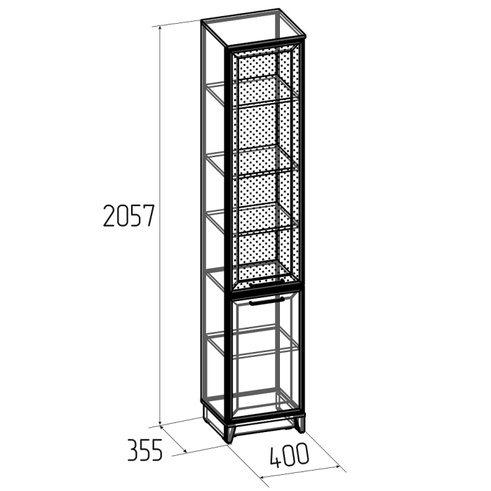 Шкафы пеналы, Шкаф-пенал для белья Аурелио 11