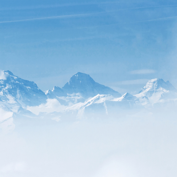 Стеновые панели, Интерьерная панель из стекла 600*600*6 мм MGF66_снежные_горы