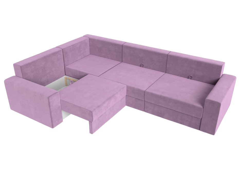 Офисные диваны, Угловой диван Майами Long левый угол, микровельвет