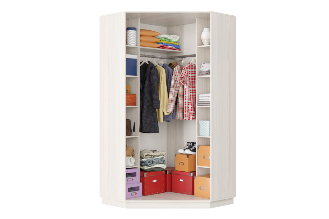 Угловые шкафы, Шкаф-купе Премьер Лайт 71 угловой (08;11) двухдверный