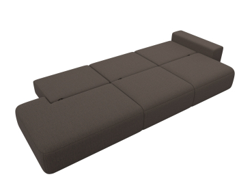 Диван прямой Лига-036 НПБ Модерн Лонг подлокотник справа, рогожка Амур