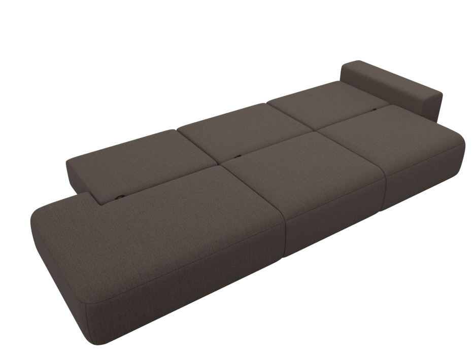 Диваны еврокнижки, Диван прямой Лига-036 НПБ Модерн Лонг подлокотник справа, рогожка Амур