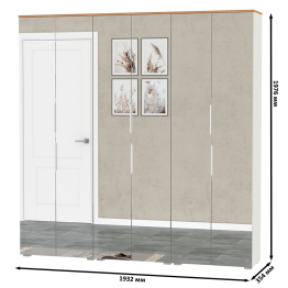 Три шкафа для одежды Октава 13.338