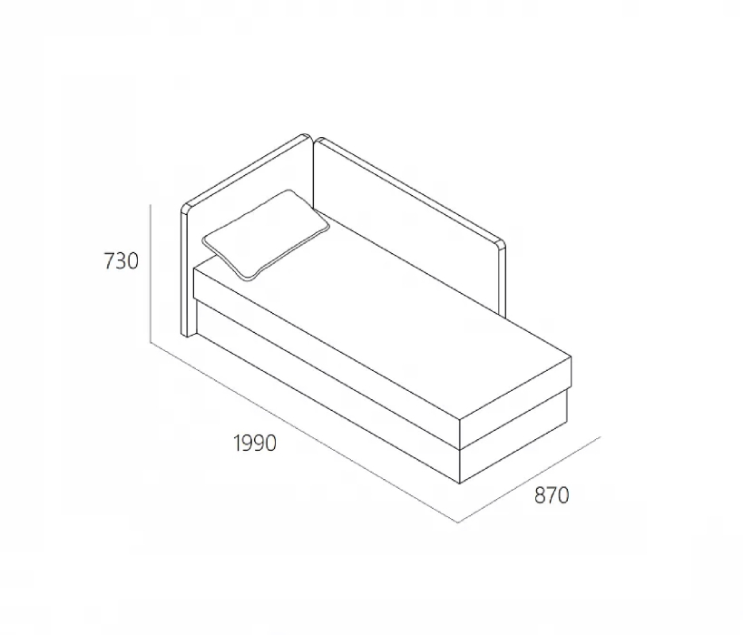 Тахты кровати, Тахта "MIA"  Л Е В А Я Рогожка
