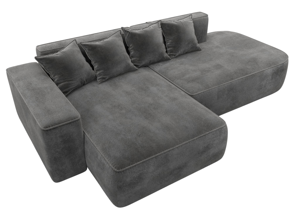 Диваны угловые в гостиную, Диван угловой Лига-065 угол левый, велюр TOWER