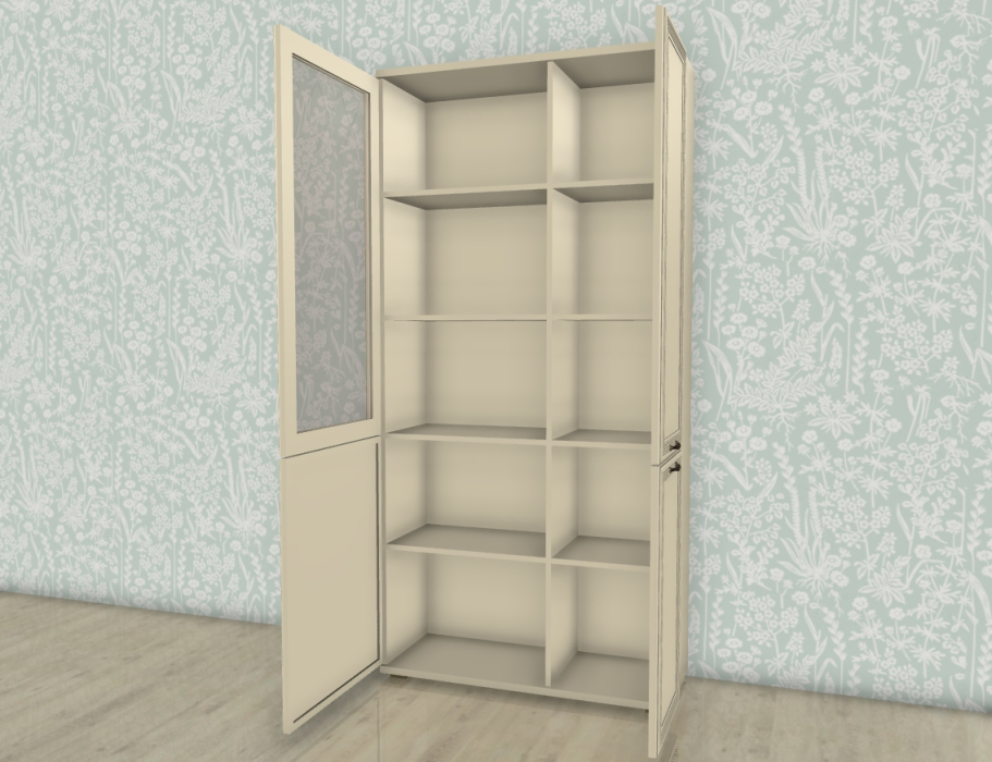 Шкафы двухстворчатые, Модульная система Карина Шкаф ШК-1071