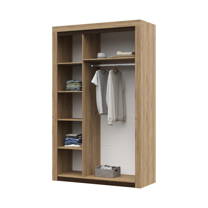 Шкафы распашные, Шкаф Паола 3-х ст. ШК 702 (1376х2200х532 мм)