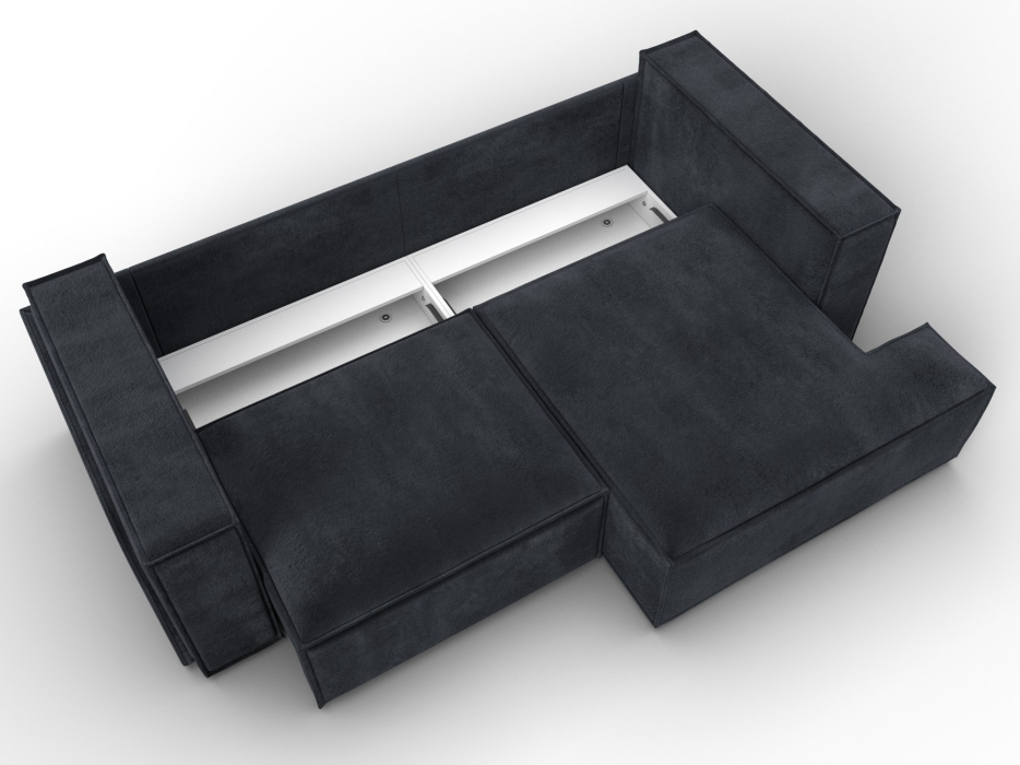 Диваны угловые в гостиную, Диван угловой Лига-061 угол правый, велюр TOWER