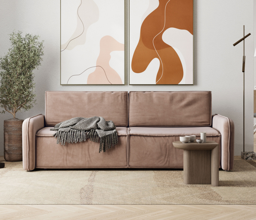 Диваны еврокнижки, Диван-кровать Сенатор, велюр