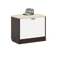 Обувницы, Обувница с мягким сиденьем П-6 МДФ фрезеровка прованс