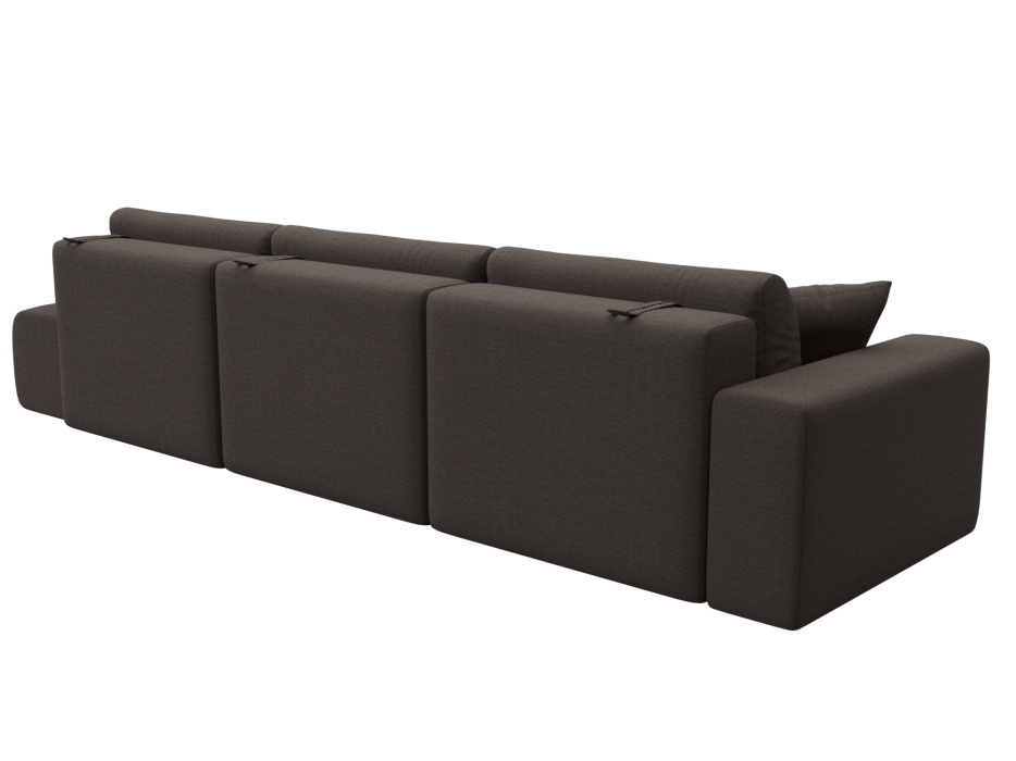 Диваны еврокнижки, Диван прямой Лига-036 НПБ Модерн Лонг подлокотник слева, рогожка Амур