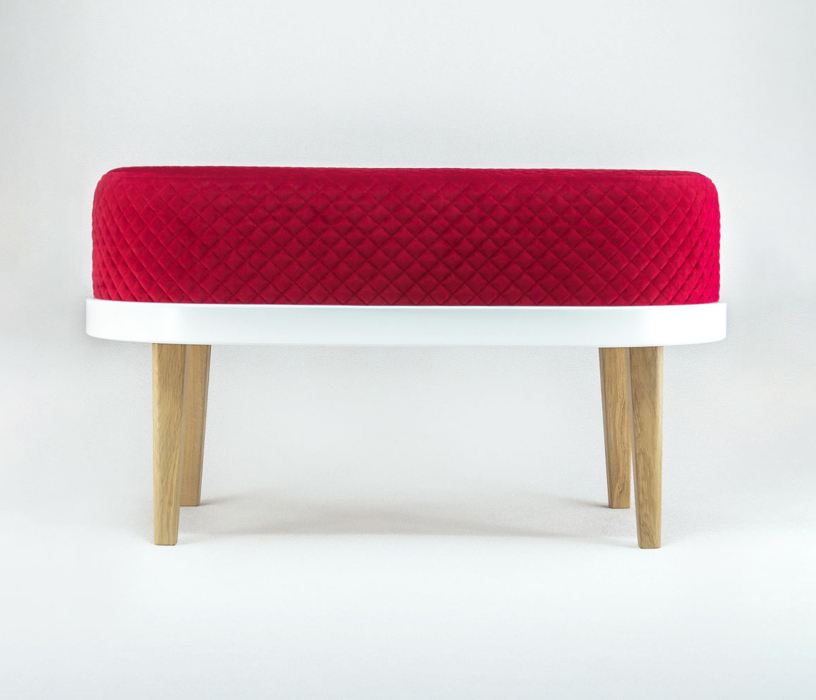 Банкетки, Банкетка Quinn W, съемный чехол, велюр (стёганый)