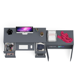 Двухтумбовый компьютерный стол Мори МС-2 с широкой тумбой на 900