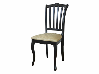 Стул С-7А / Тон 305 Черный / Андрис Бежевый Соты ( Комплект 2 шт. )