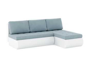 Диван-кровать угловой Кормак без подлокотников, велюр /кож.зам