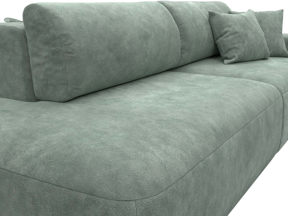 Диваны еврокнижки, Диван прямой Лига-036 НПБ Модерн подлокотник справа, велюр BRUT