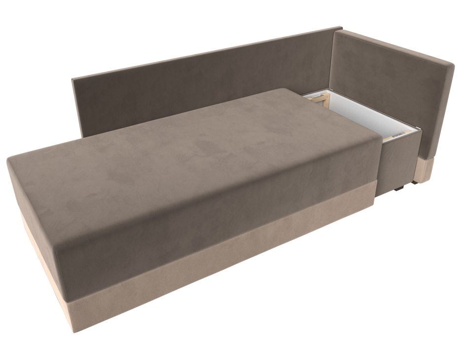 Кушетка диван, Кушетка Никас правая, велюр