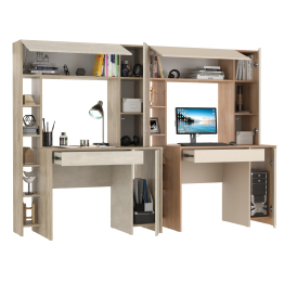 Два стола с надстройкой Mobi Комфорт 12.71