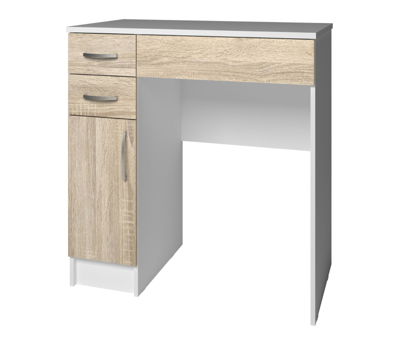 Туалетные столики, Стол туалетный Фреш три ящика/дверь СТФР 1