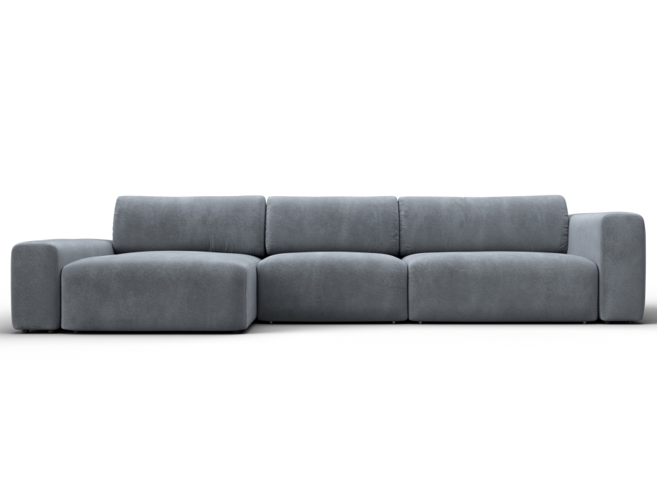 Диваны угловые в гостиную, Диван угловой Лига-066 НПБ Лонг угол левый, велюр TOWER