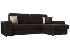 Диваны угловые в гостиную, Угловой диван Брюссель правый угол, экокожа