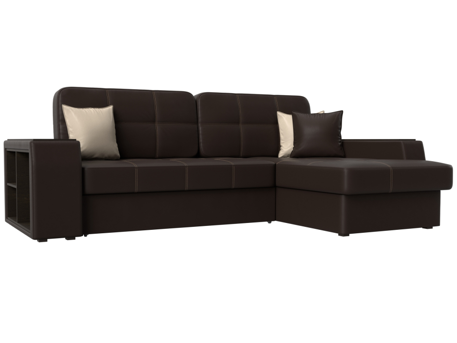 Диваны угловые в гостиную, Угловой диван Брюссель правый угол, экокожа