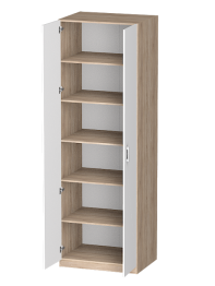 Распашной шкаф Лайф с полками 80*60*240 Дуб сонома