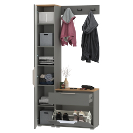 Обувница с вешалкой для верхней одежды и пеналом Октава.