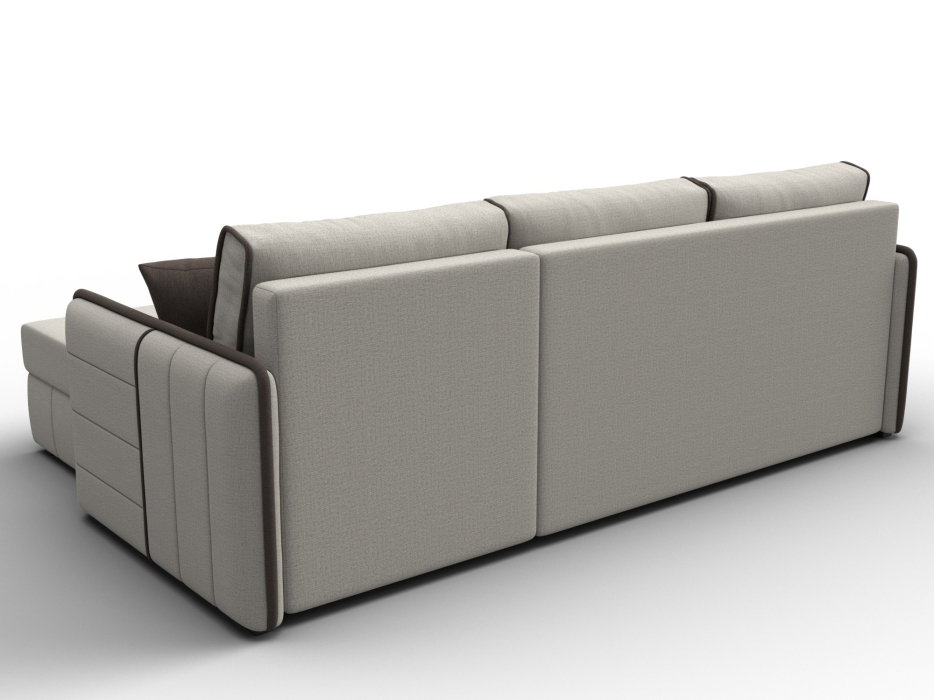 Диваны угловые в гостиную, Диван угловой Лига-078 угол универсальный, рогожка Амур