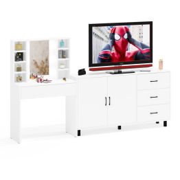 Косметический cтол с подсветкой и ящиком 115 и комод 123-1604