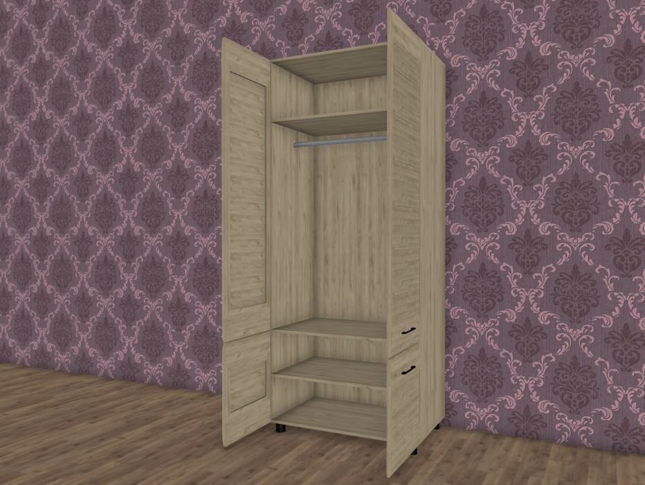 Шкафы двухстворчатые, Модульная система Камелия Шкаф ШК-2602