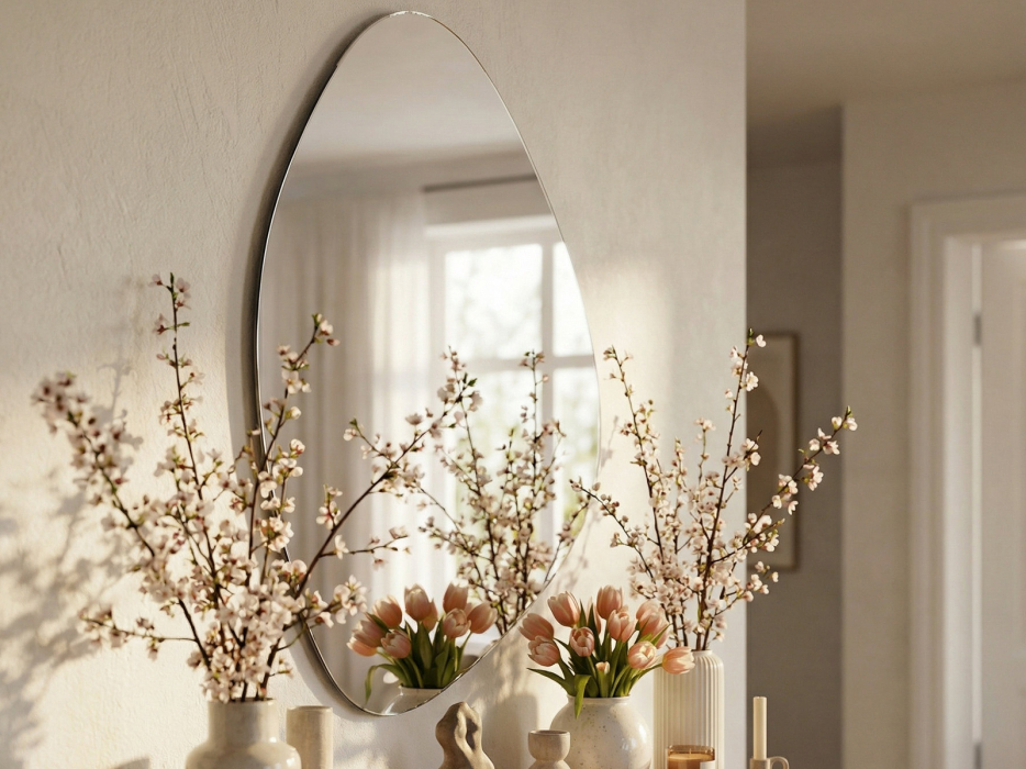 Зеркала в спальню, Зеркало настенное Мебелик фигурное Сельетта-8 110 х 68,3 см