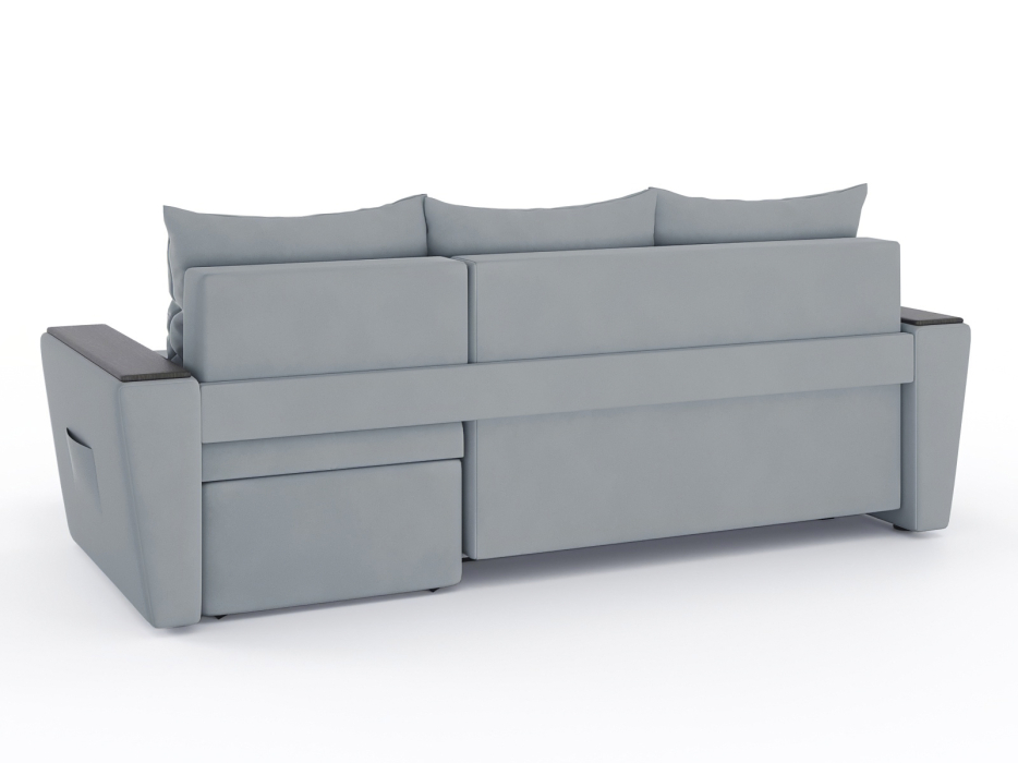 Диваны угловые в гостиную, Диван-кровать угловой Дубай Майами еврокнижка трехсекционная, велюр