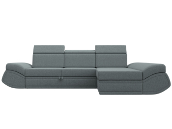 Диван угловой Лига-032 правый угол, рогожка Амур