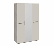 Для одежды, Фьюжн  Шкаф комбинированный (с 3 дверями) бежевый/дуб сонома трюфель