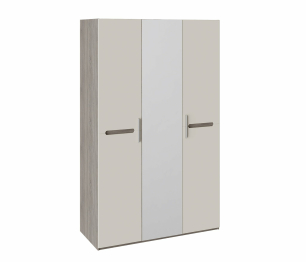 Фьюжн  Шкаф комбинированный (с 3 дверями) бежевый/дуб сонома трюфель