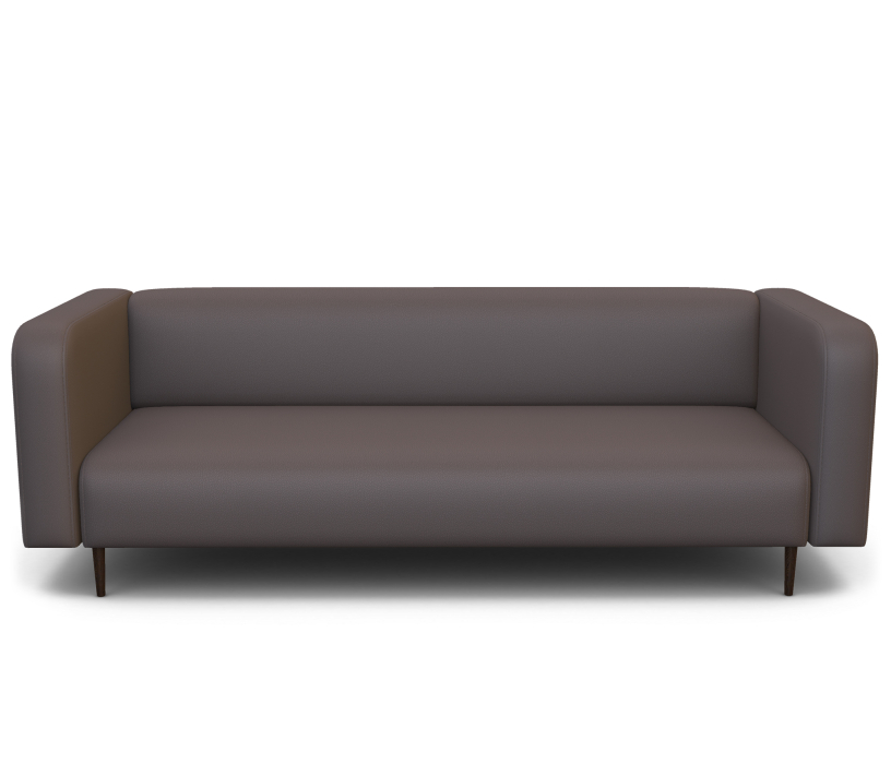 Диваны  офисные, Диван офисный 3-х местный Акцент экокожа