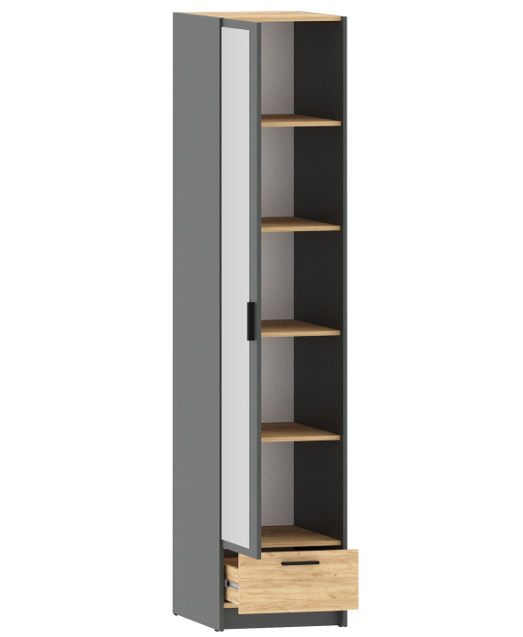 Шкафы пеналы, Оттавия НМ 011.20 Шкаф для одежды с зеркалом 